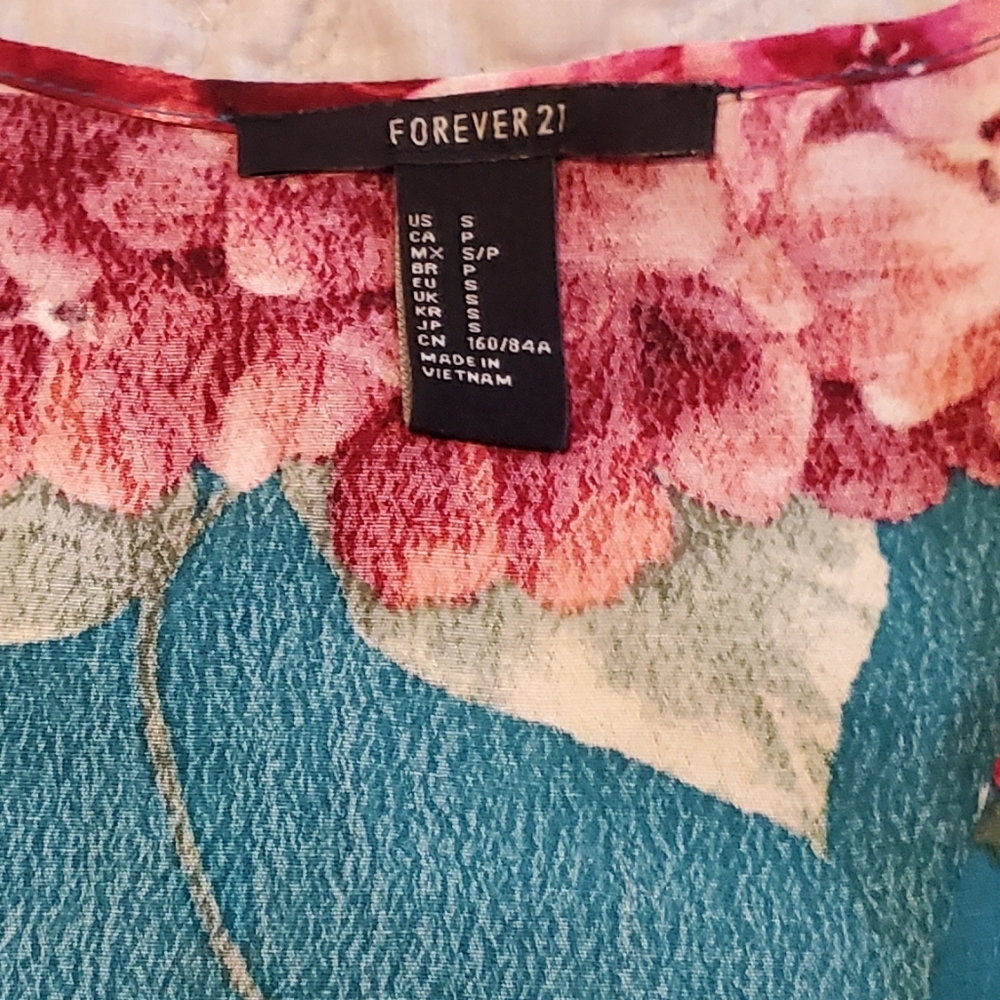 Forever21 Floral High Waist and Crop Top Set S - Picture 4 of 6
